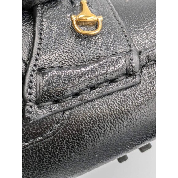Gucci Men’s Horsebit Square Toe Leather Slip On Loafers Black 752621 UK12 main image 5